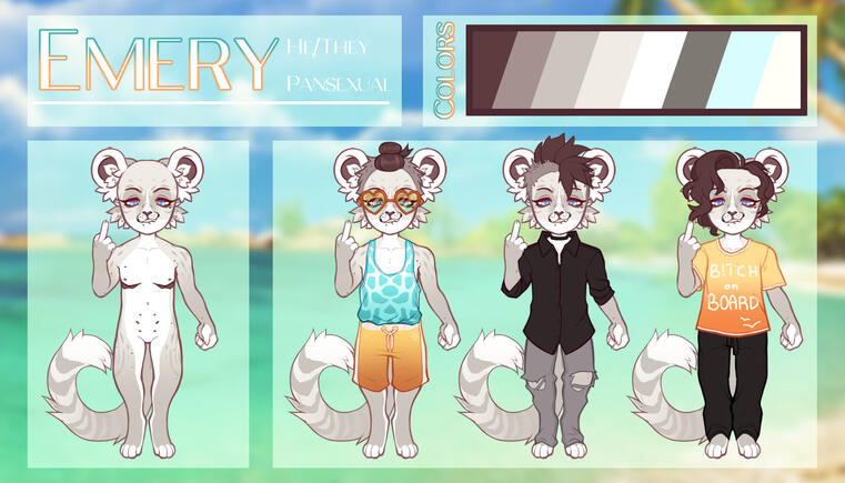 On-Base with name, info, palette and outfits [REDESIGN]